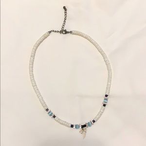 California shark tooth and shell necklace